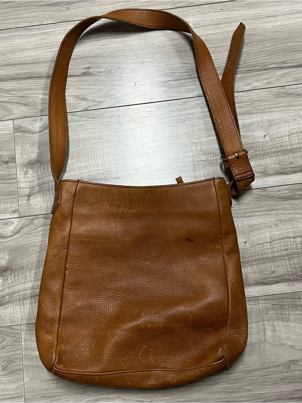 Dooney & Bourke Cognac Brown Leather Shoulder Satchel